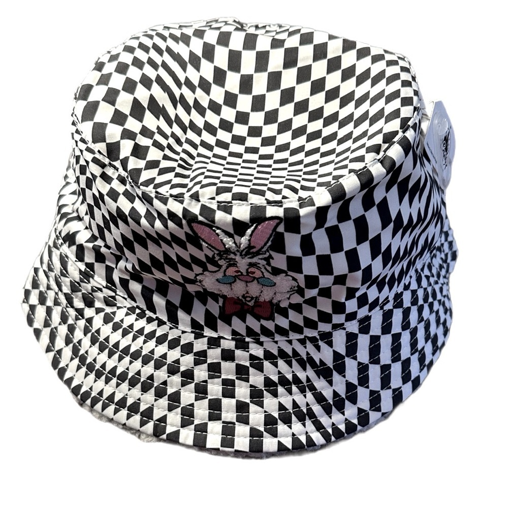 Disney’s Adult Allison in Wonderland Checkered Bucket Hat - OS - NWT - Picture 3 of 5